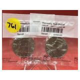 2 - 2003 Kennedy Half Dollars - Unc