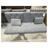 Cloth Upholstered Futon w/Folding Armrest 65"L