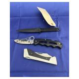 3 Pcs - Decorative Fixed Blade Knives & More