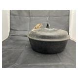 Cast Iron Deep Skillet w/Lid 10"