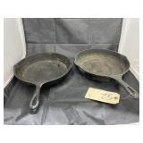 2 - Cast Iron Skillets 10"