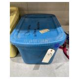 2 - Machine Stitched Quilts in Plastic Bin w/Lid