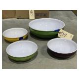 3 - Emil Henry Stoneware Salad Bowls & Serving Bow