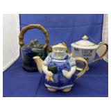3 - Porcelain Teapots