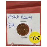1956-D Penny BU