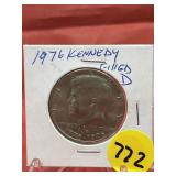 1976-D Kennedy Half Dollar - Filled D