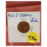 1956-D Penny BU