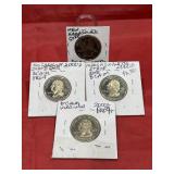 4 - 2000 S State Proof Quarters 4 Dif States