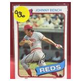 1980 TOPPS HOF JOHNNY BENCH CARD