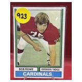 1972 TOPPS BOB ROWE CARD