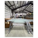 Glass Topped Desk 48"L x 30"W x 37"H