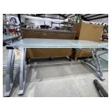 Glass Topped Desk 60"L x 30"W x 27"H