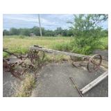 Vintage Oliver Iron Wheel Cultivator - Partial