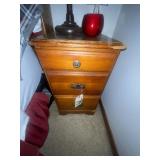 Pair 3-Drawer Night Stands 14"L x 15"W x 25"H