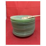 Stack of Jadeite Saucers - some Fireking