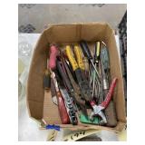 Box of Assorted Pliers & Screwdrivers