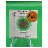 1981-P Roosevelt Dime Uncirculated