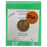 1961 Lincoln Cent Proof