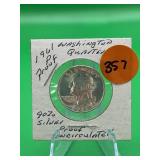 1961-P Proof 90% Silver Washington Quarter