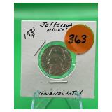 1981-P Jefferson Nickel Uncirculated