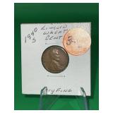 1940-S Lincoln Wheat Cent Very Fine