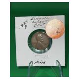1924-P Lincoln Wheat Cent Fine