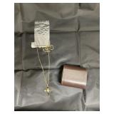 2 Pcs - Golden Cross Pendant & Cessna Pin