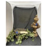 2 Pcs - Decorative Box w/Faux Plant