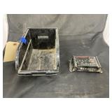Plastic Bin w/Solar Charge Controller