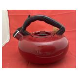 Red Metal Teapot