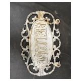 Cast Iron Welcome Sign