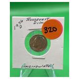 1976-D Roosevelt Dime Uncirculated