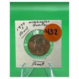 1974-S Proof Washington Quarter