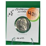 1980-P Uncirculated Jefferson Nickel