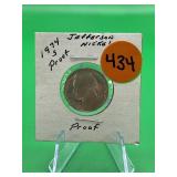 1974-S Proof Jefferson Nickel