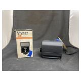 2 Pcs - Polaroid Camera w/Vivitar 28 Flash