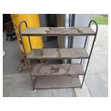 4 - Tiered Metal Stand 30"L x 9"W x 40"H