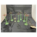 6 Pcs - Train Set Metal Power Poles