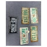 5 - Oklahoma License Plates