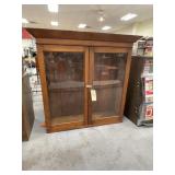 Glass/Wood Cabinet 45"L x 15"W x 43"H