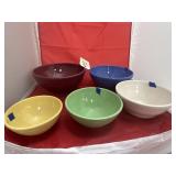 5 Pcs - Nesting Crock Bowls