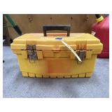 Plastic Tool Box w/Assorted Tools