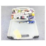 Assorted Acrylic Paints in Case