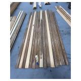 15 Pcs - Wood Stained Trim 85"