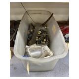 Plastic Tote w/Door Knobs - Air Spray Gun