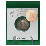1934-D Lincoln Wheat Cent V Fine