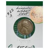 1925-S Lincoln Wheat Cent Very Fine