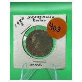 1980-S Sacagawea Dollar Uncirculated