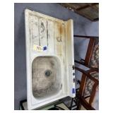 Vintage Kitchen Sink 42"L x 24"H