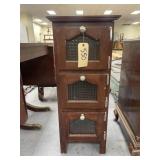 Wooden Cabinet 14"L x 10"W x 34"H